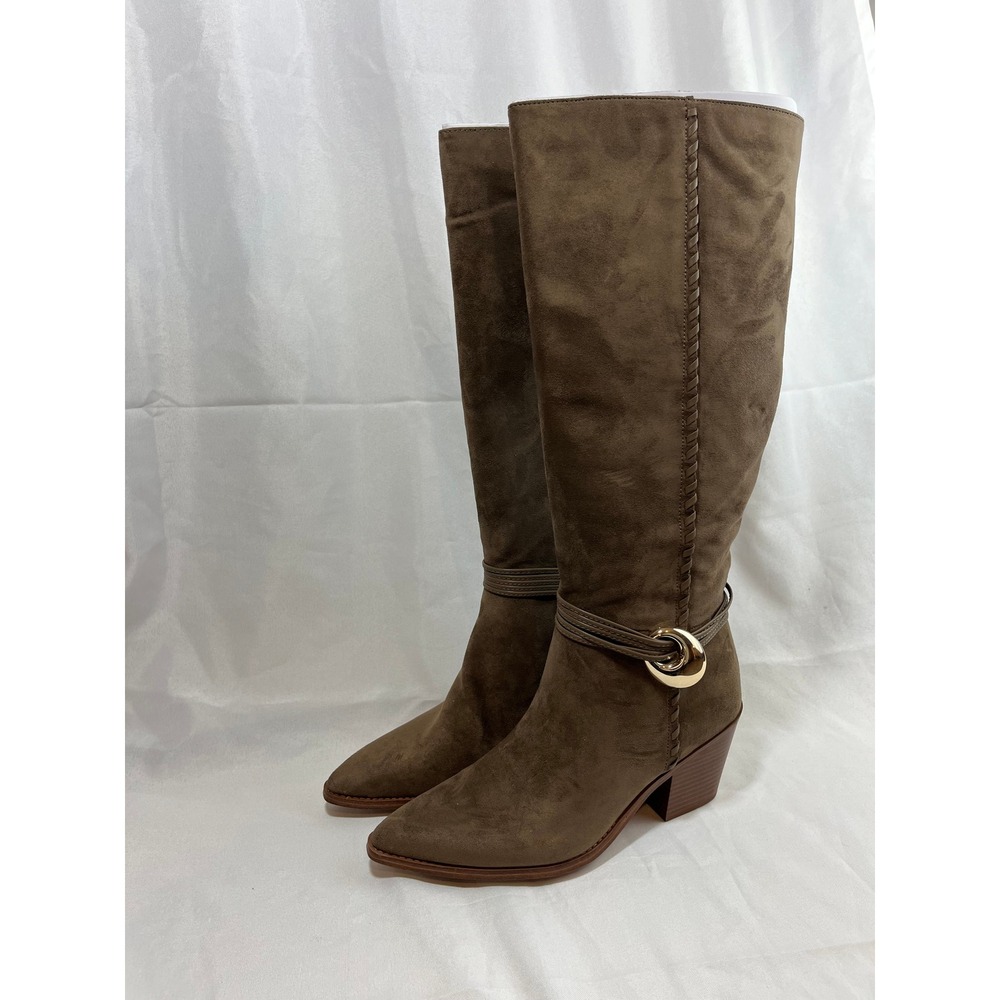 Universal Thread Womens‎ Tall Knee High Boots Taupe Brown Faux Suede Size 11 NEW